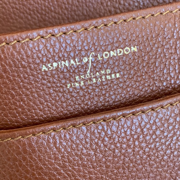 NWOT Vintage 2 tone Aspinal of London Mollie Satchel. - Picture 12 of 15